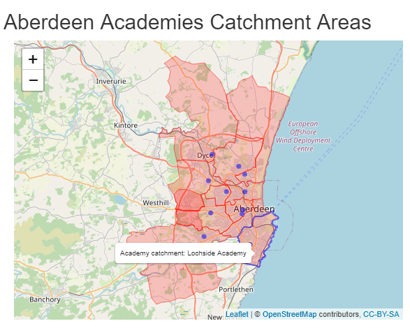 map of school catchment areas